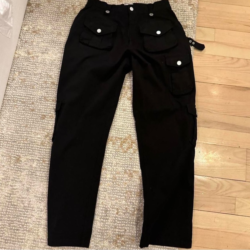 With Jéan Black Cargo Pants